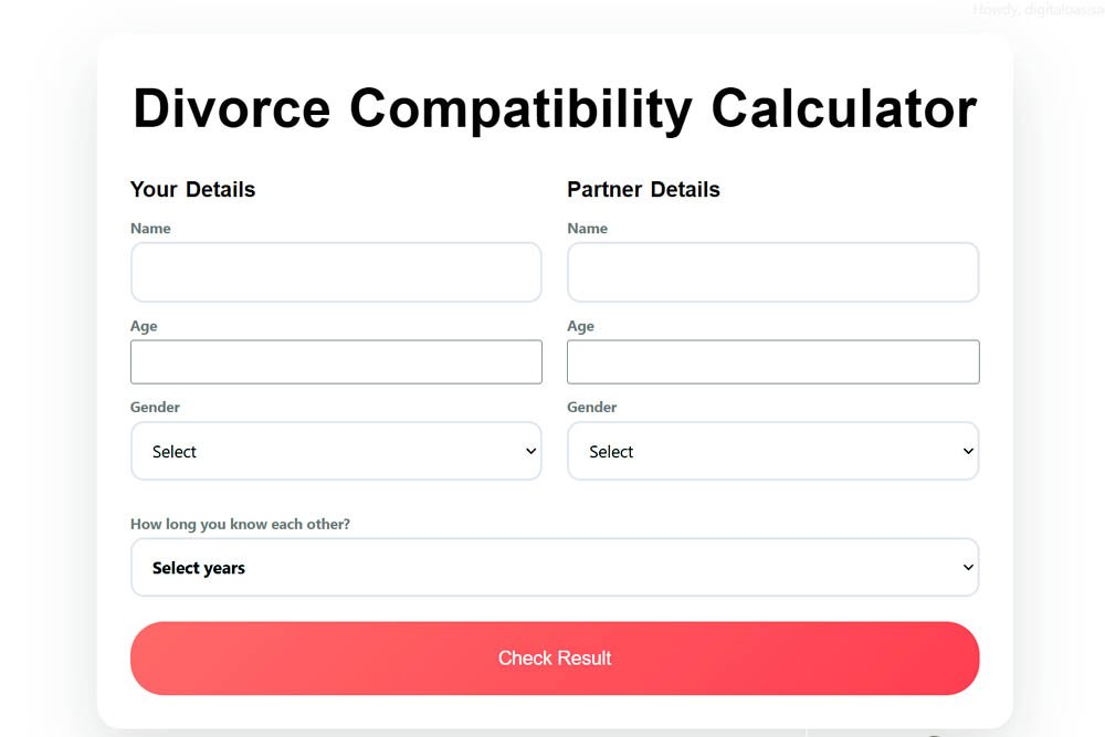 Divorce Calculator by Name: How It Works and Why It Matters