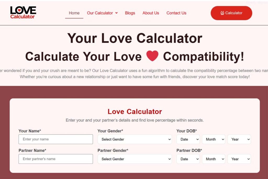 Best free online love calculator tools to try in 2026